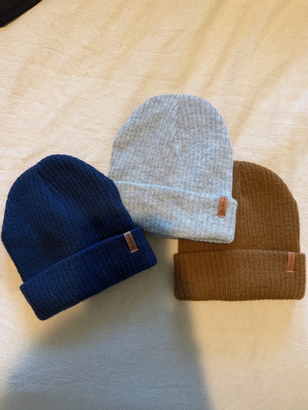 3 pack fleece lined baby beanies